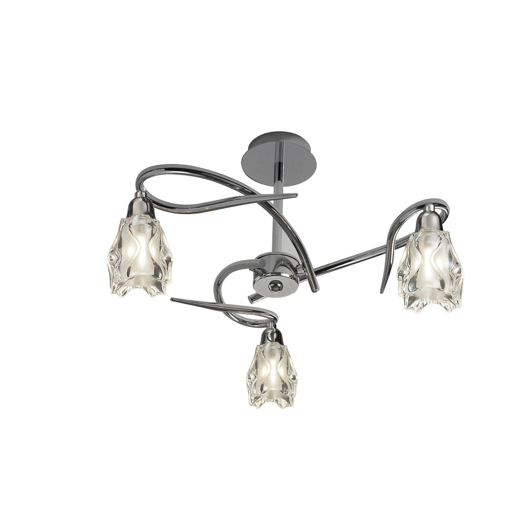 M0623 Amel Ceiling E14 3 Light Polished Chrome