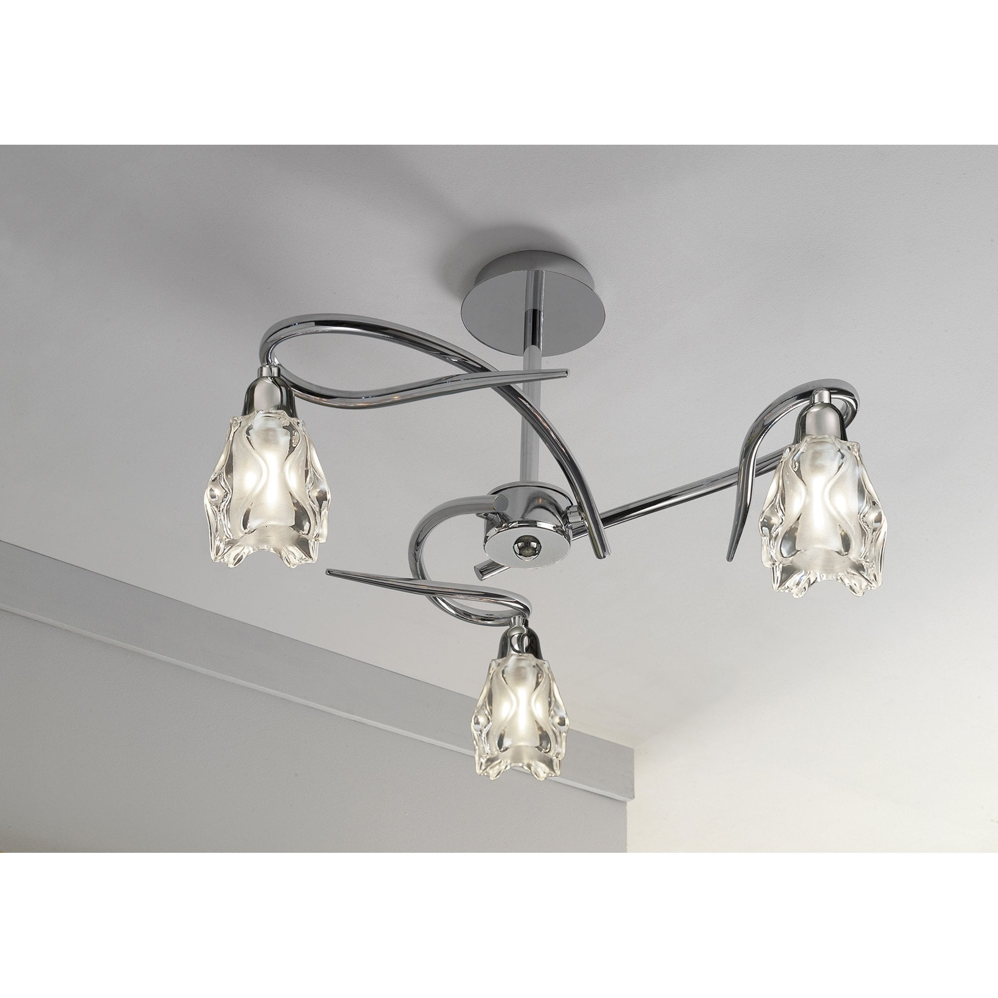 M0623 Amel Ceiling E14 3 Light Polished Chrome