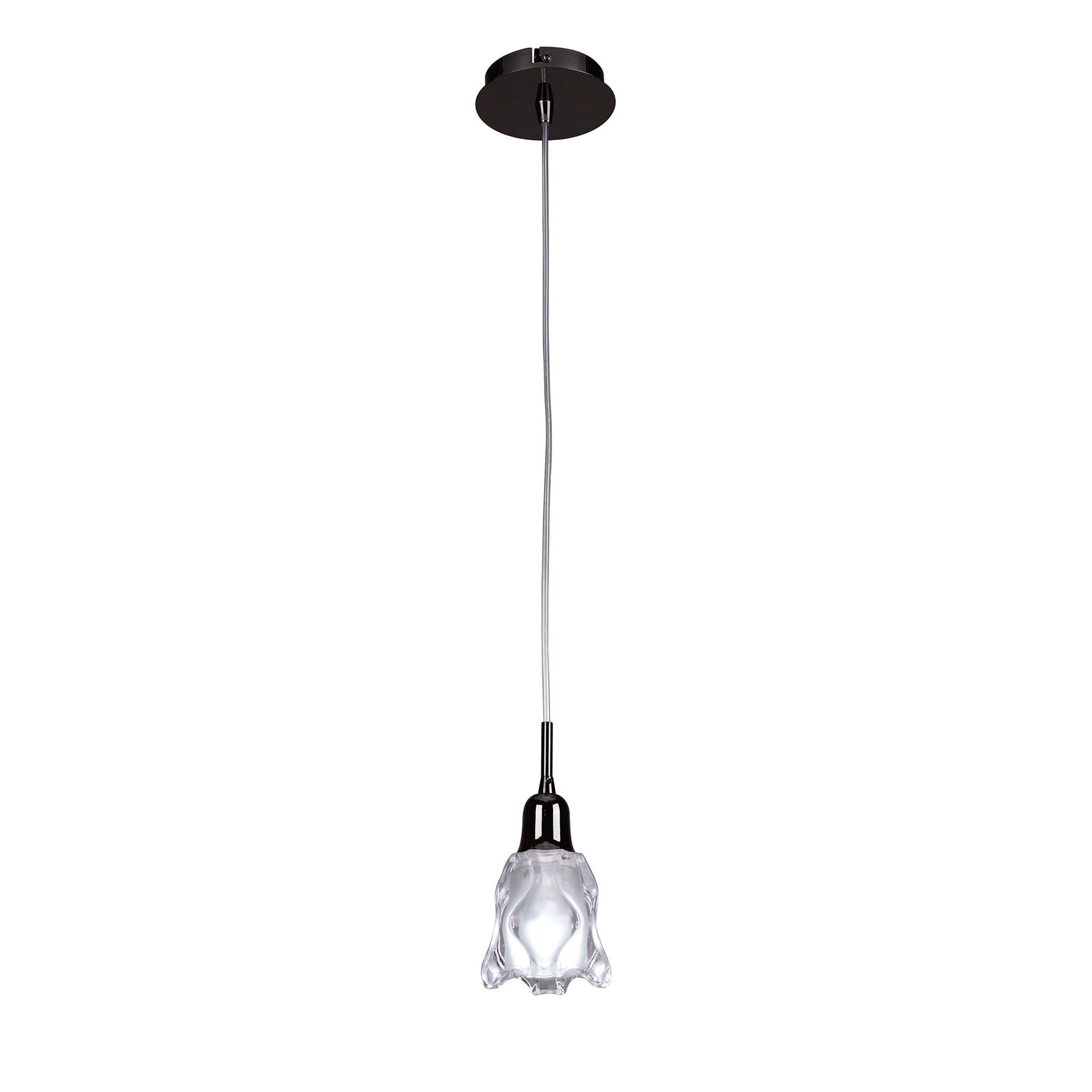 M8626BC/1 Amel Pendant 1 Light Black Chrome