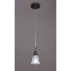 M8626BC/1 Amel Pendant 1 Light Black Chrome