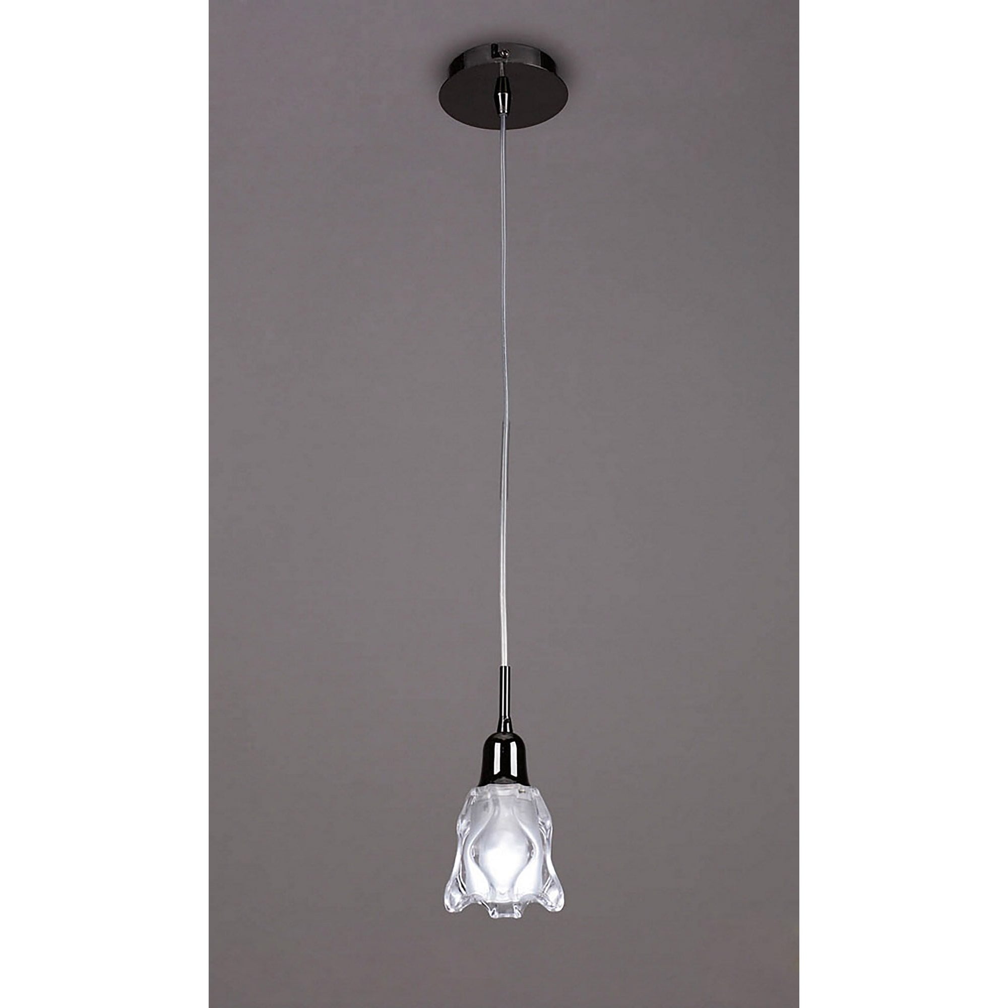 M8626BC/1 Amel Pendant 1 Light Black Chrome