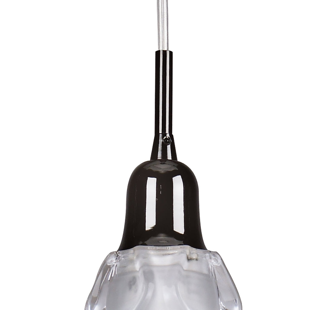 M8626BC/1 Amel Pendant 1 Light Black Chrome