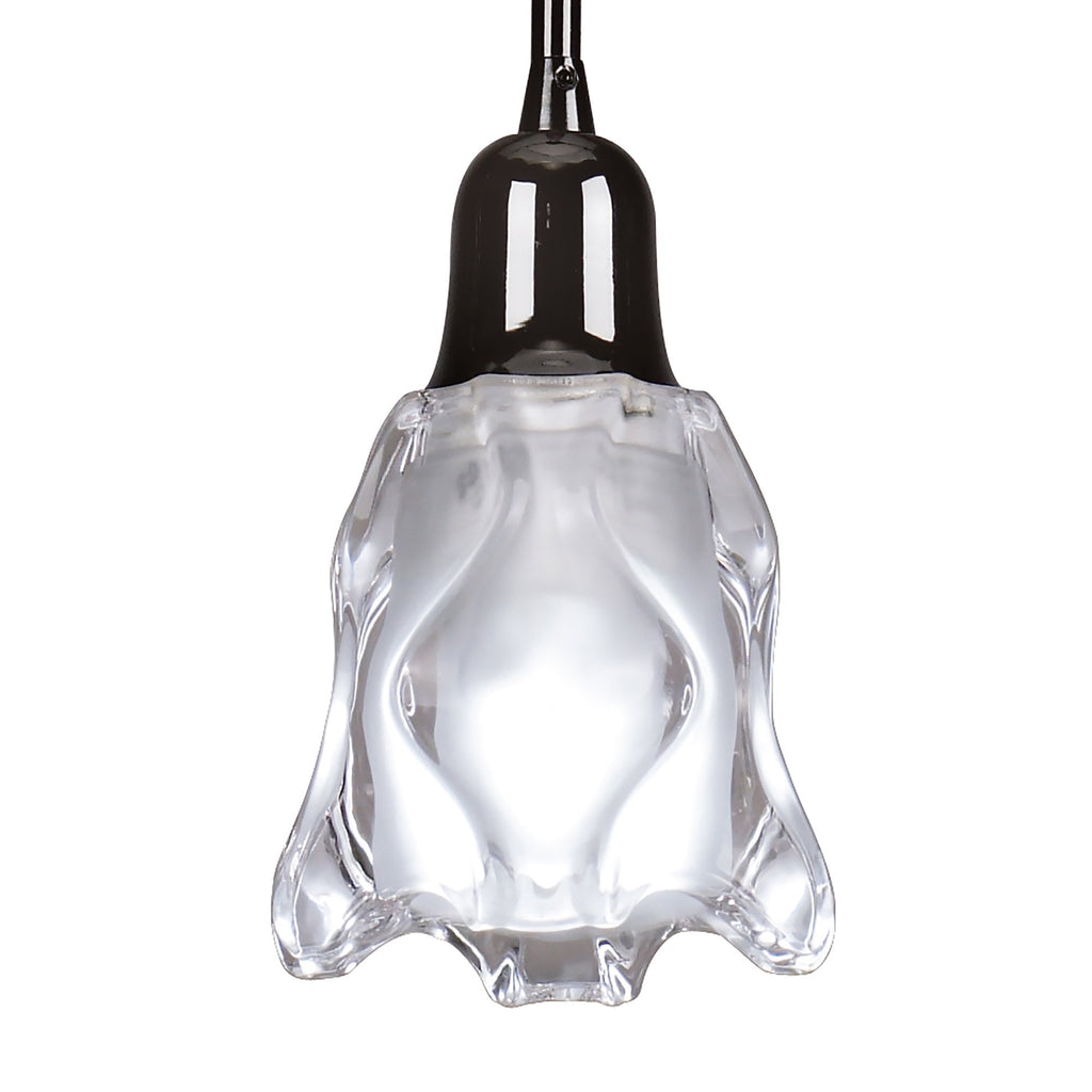 M8626BC/1 Amel Pendant 1 Light Black Chrome