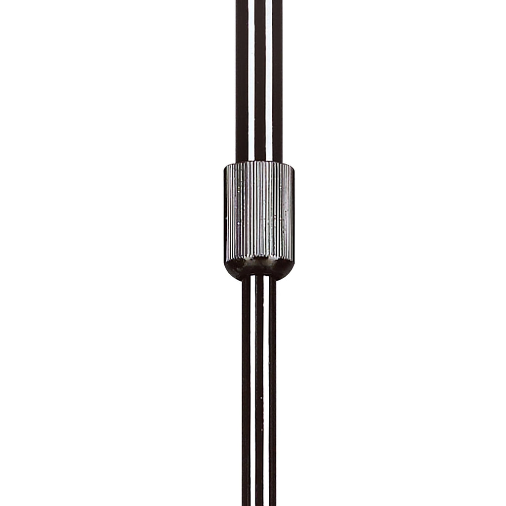 M8622BC/1 Amel Telescopic Convertible To Semi Flush 4 Light Black Chrome