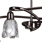 M8622BC/1 Amel Telescopic Convertible To Semi Flush 4 Light Black Chrome