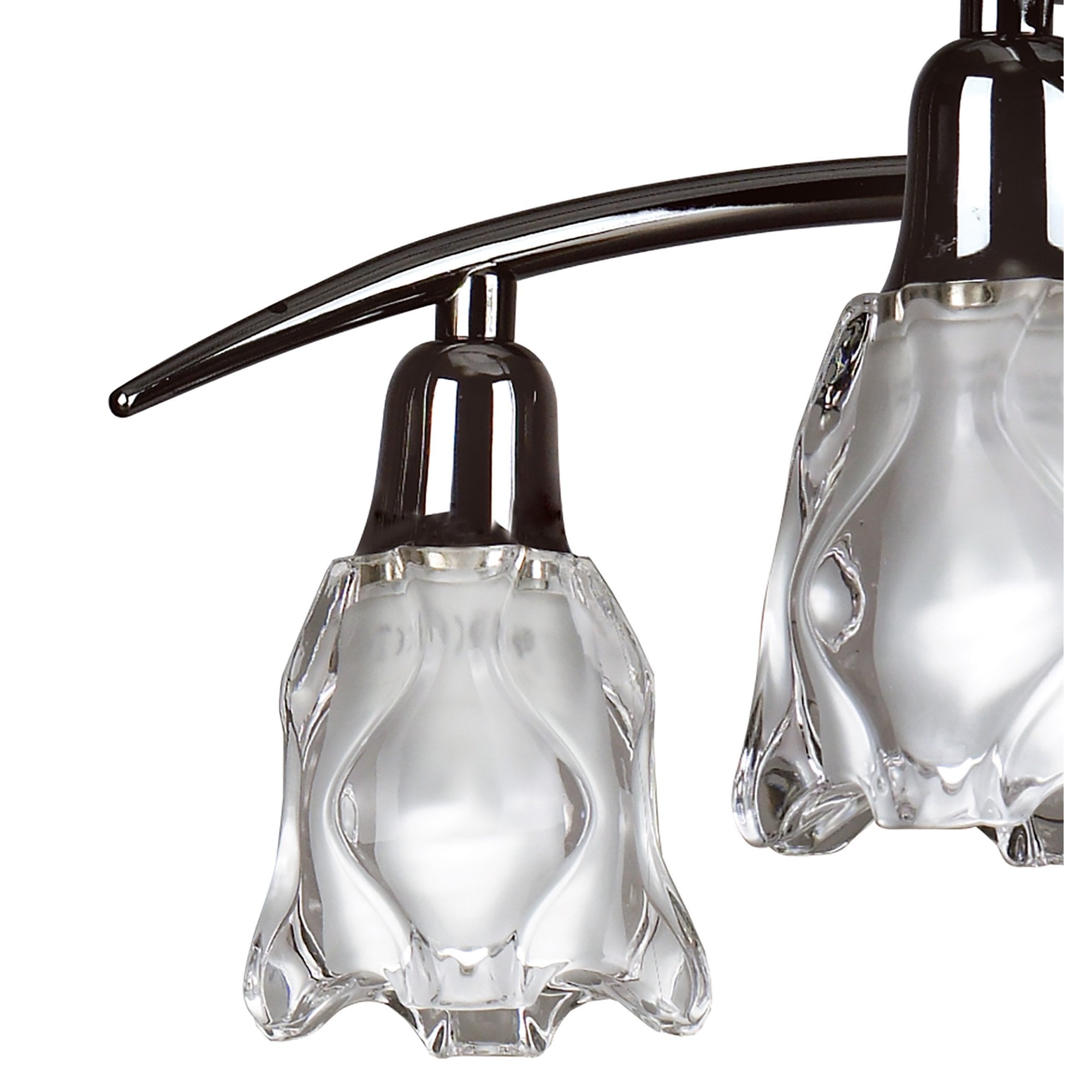 M8622BC/1 Amel Telescopic Convertible To Semi Flush 4 Light Black Chrome