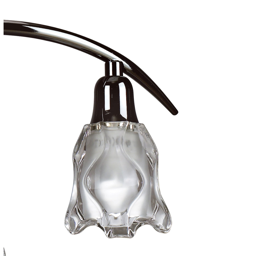 M8622BC/1 Amel Telescopic Convertible To Semi Flush 4 Light Black Chrome