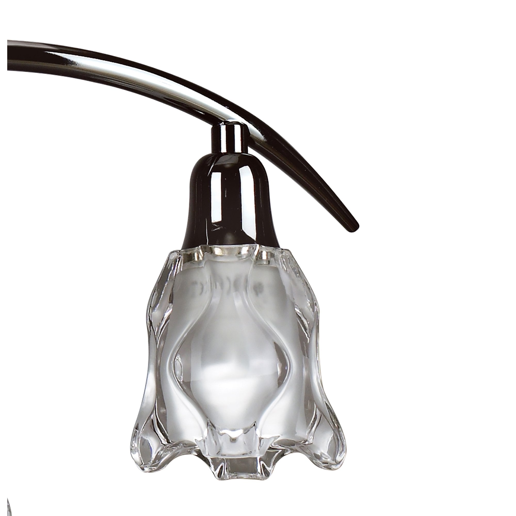 M8622BC/1 Amel Telescopic Convertible To Semi Flush 4 Light Black Chrome
