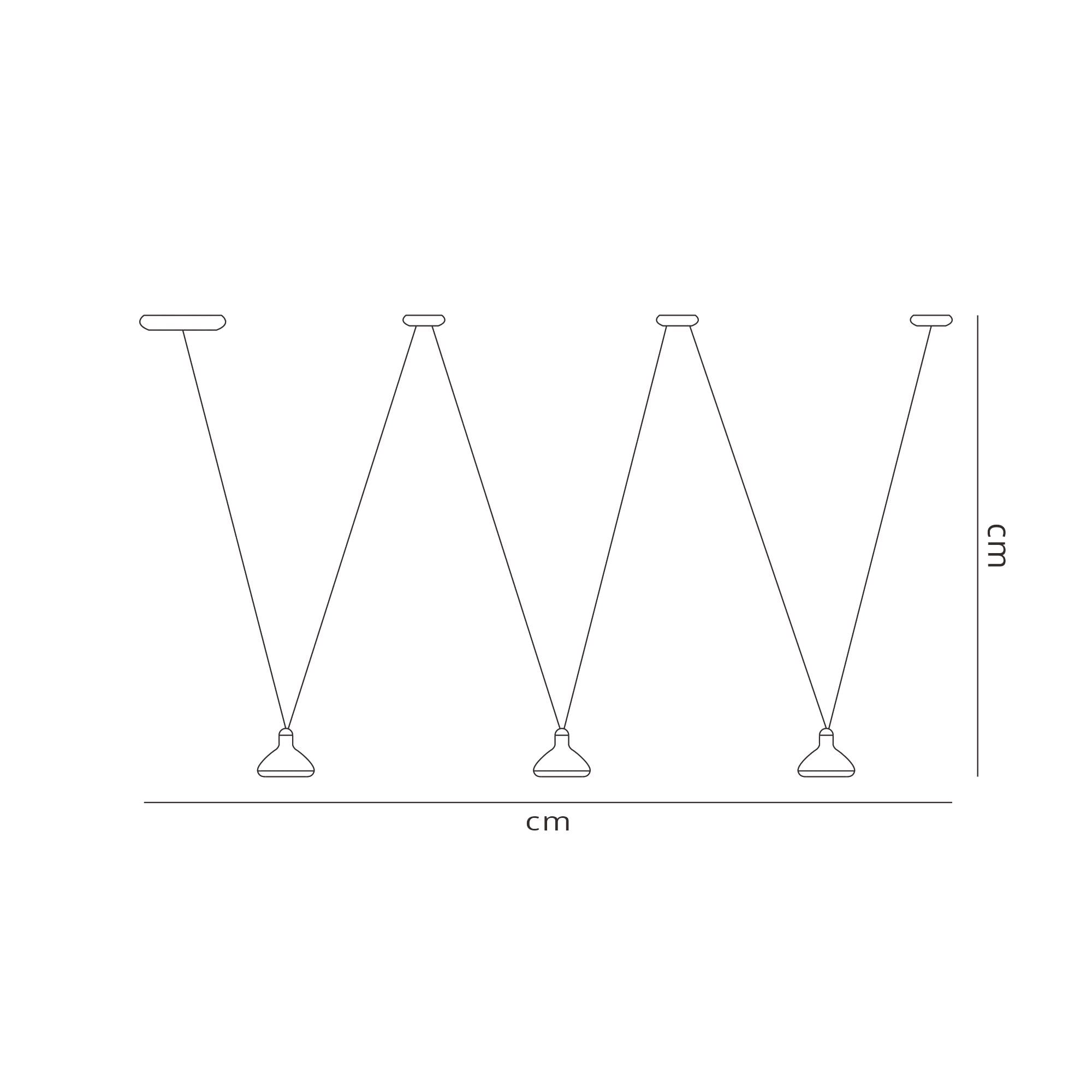 M7311 Antaras 3 Light Linear Pendant 24W LED Black