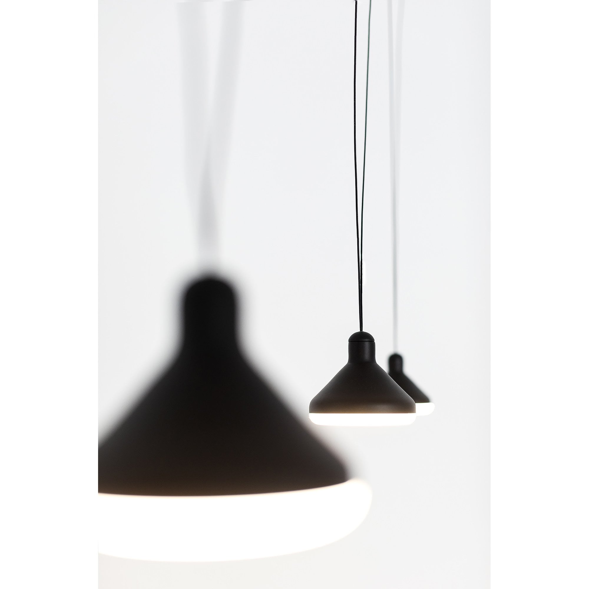 M7311 Antaras 3 Light Linear Pendant 24W LED Black