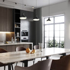 M7311 Antaras 3 Light Linear Pendant 24W LED Black