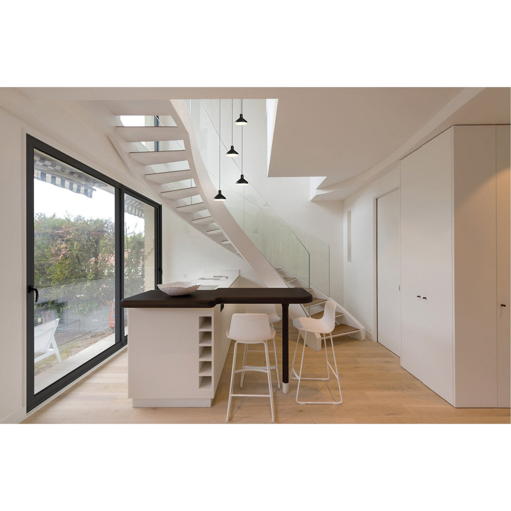 M7310 Antaras 1 Light Pendant 8W LED Black