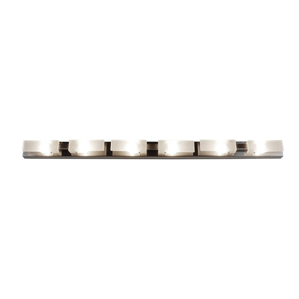 M37008 Arco Linear Ceiling 6 Light G9 Satin Nickel