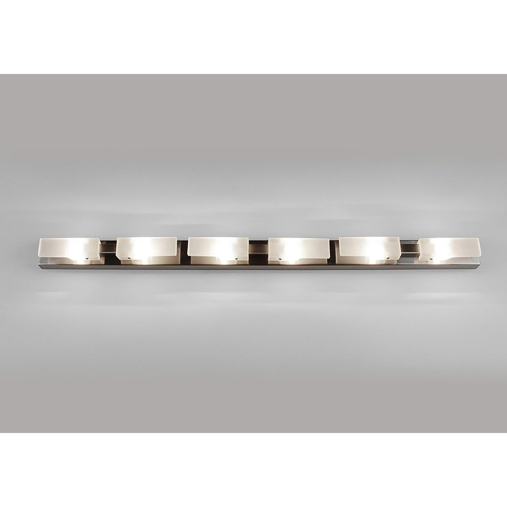 M37008 Arco Linear Ceiling 6 Light G9 Satin Nickel