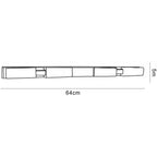 M37009 Arco Linear Ceiling 4 Light G9 Satin Nickel
