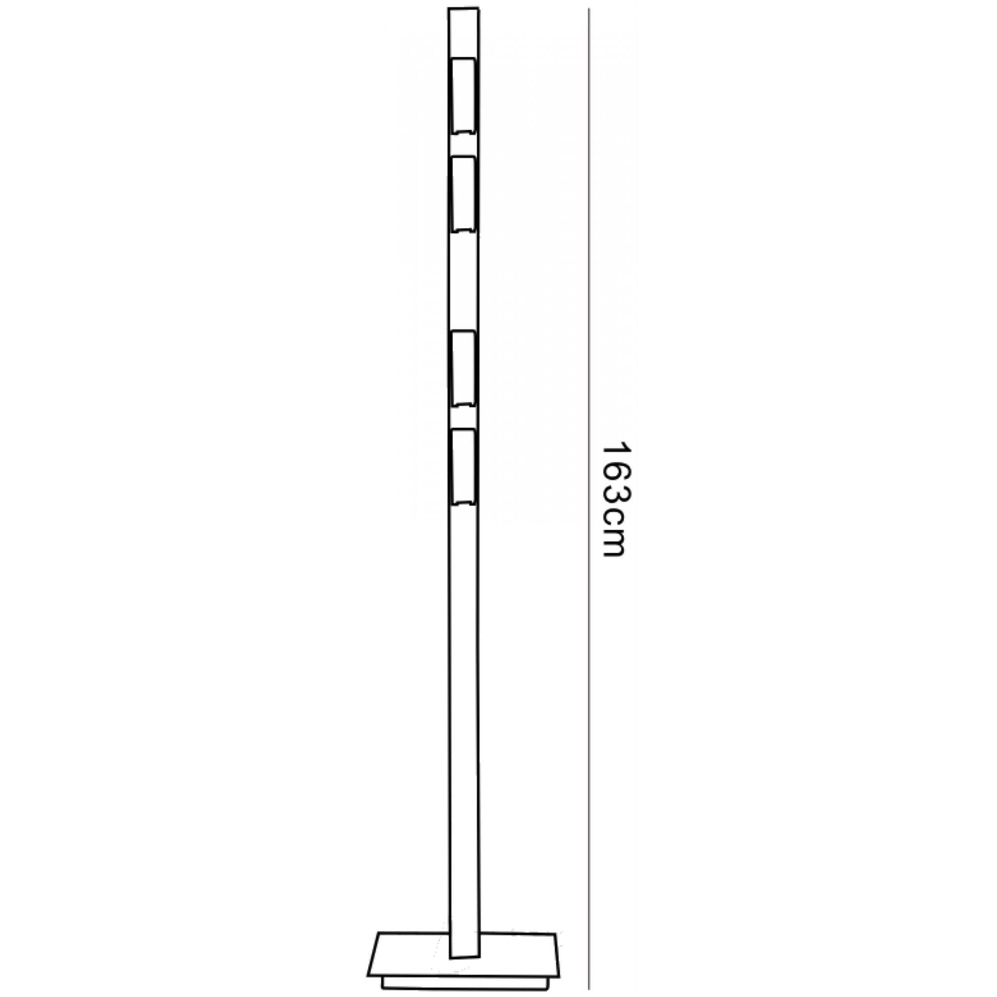 M37011 Arco 4 Light G9 Floor Lamp Satin Nickel