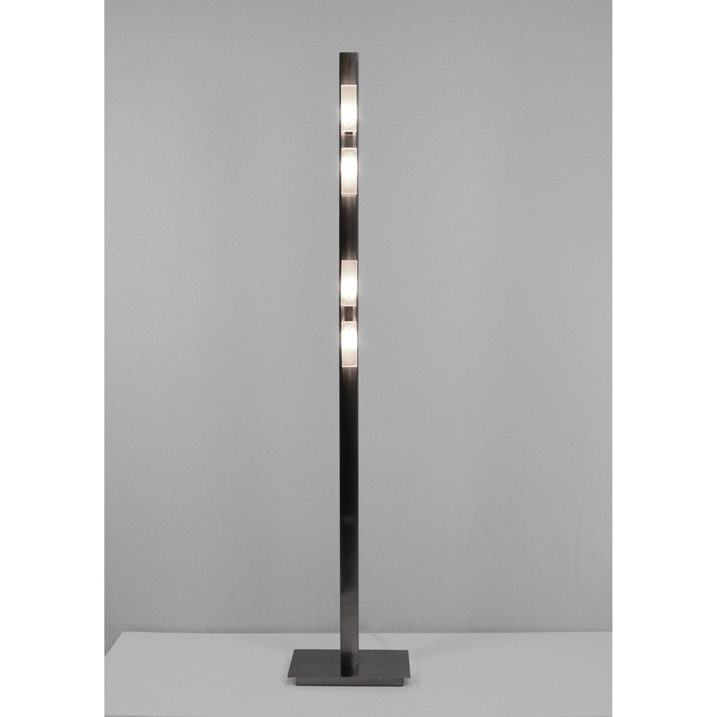 M37011 Arco 4 Light G9 Floor Lamp Satin Nickel