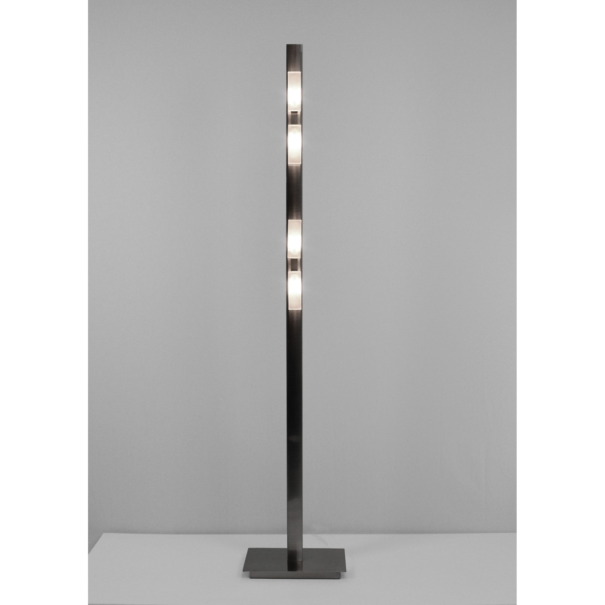 M37011 Arco 4 Light G9 Floor Lamp Satin Nickel