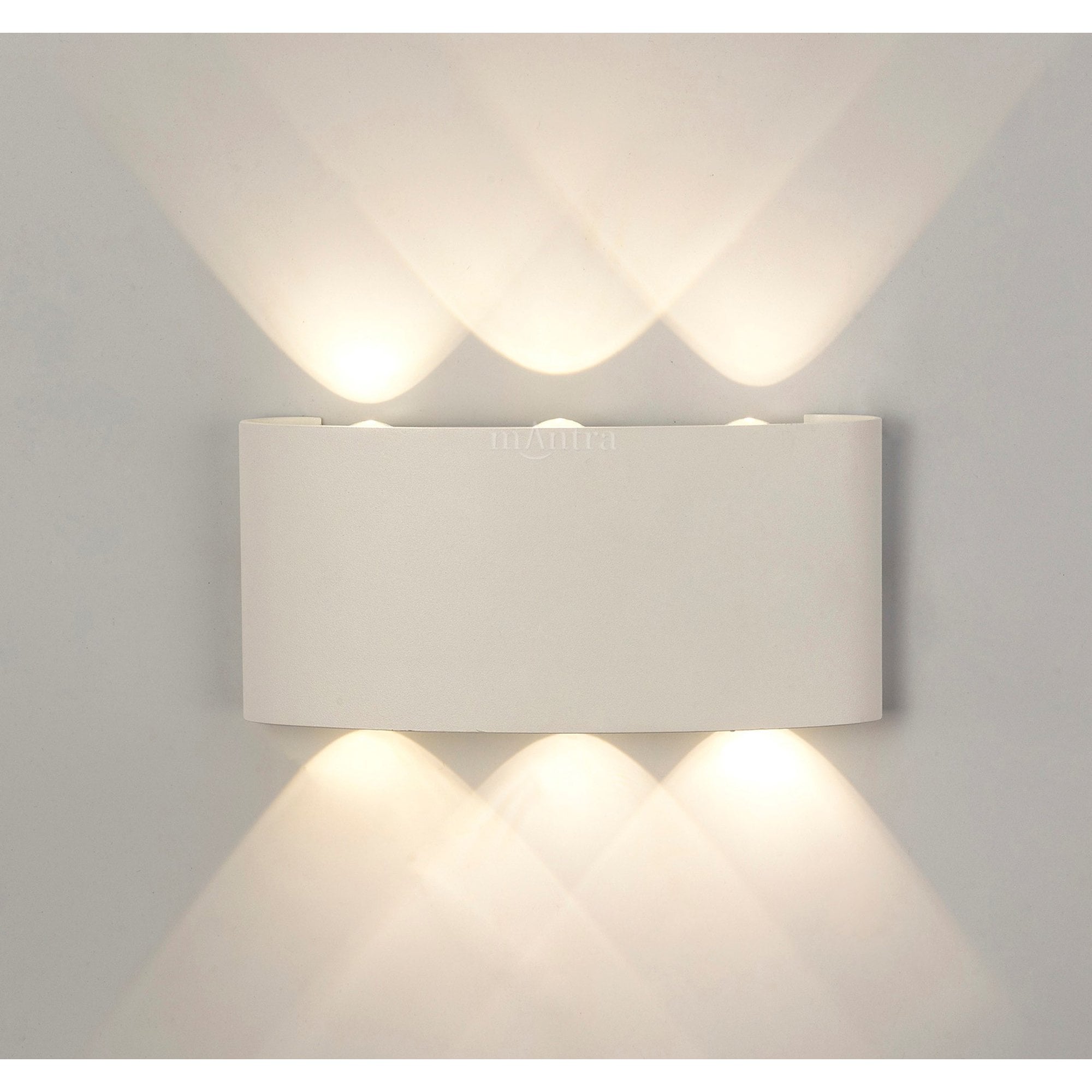 M7814 Arcs Outdoor Wall Lamp 8W LED Sand White