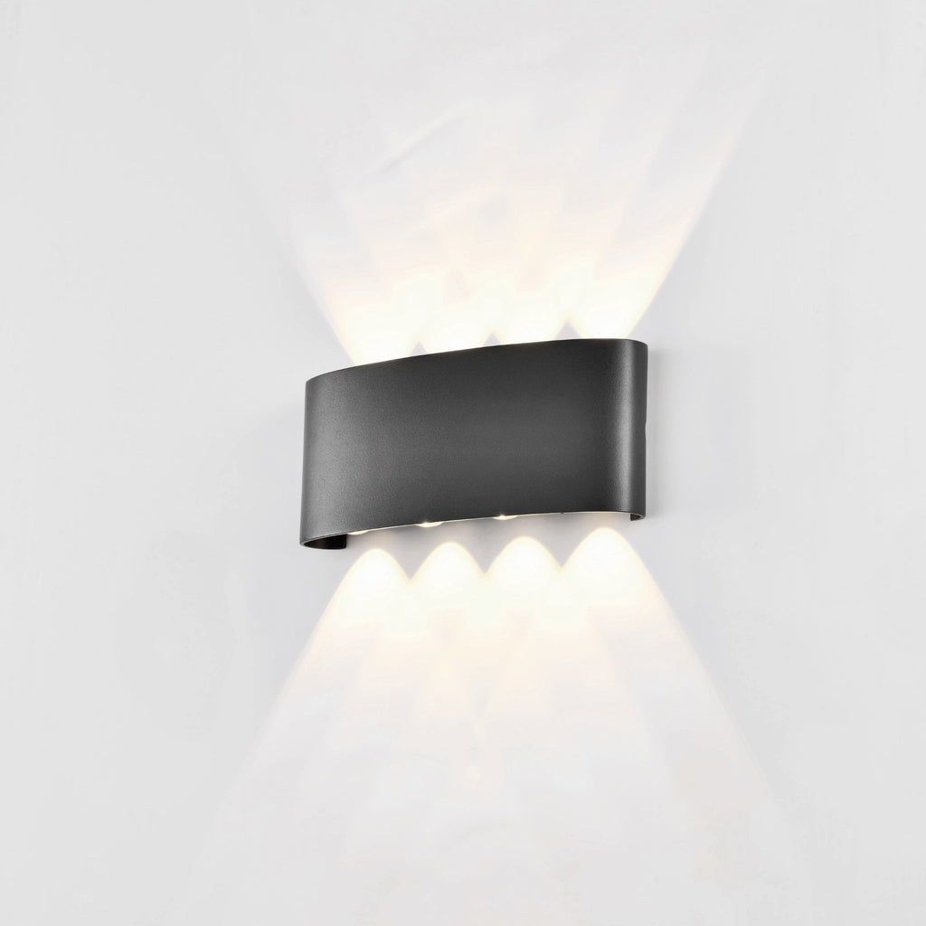 M7813 Arcs Outdoor Wall Lamp 8W LED Anthracite