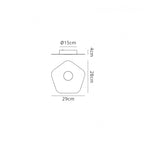 M6644 Area Ceiling 1 Light Sand White
