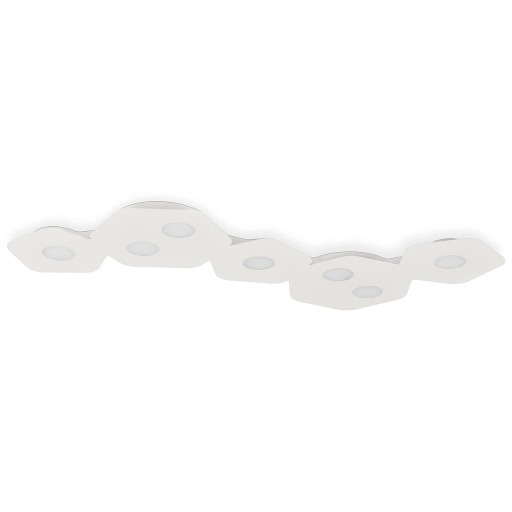 M6640 Area Linear Ceiling 7 Light Sand White