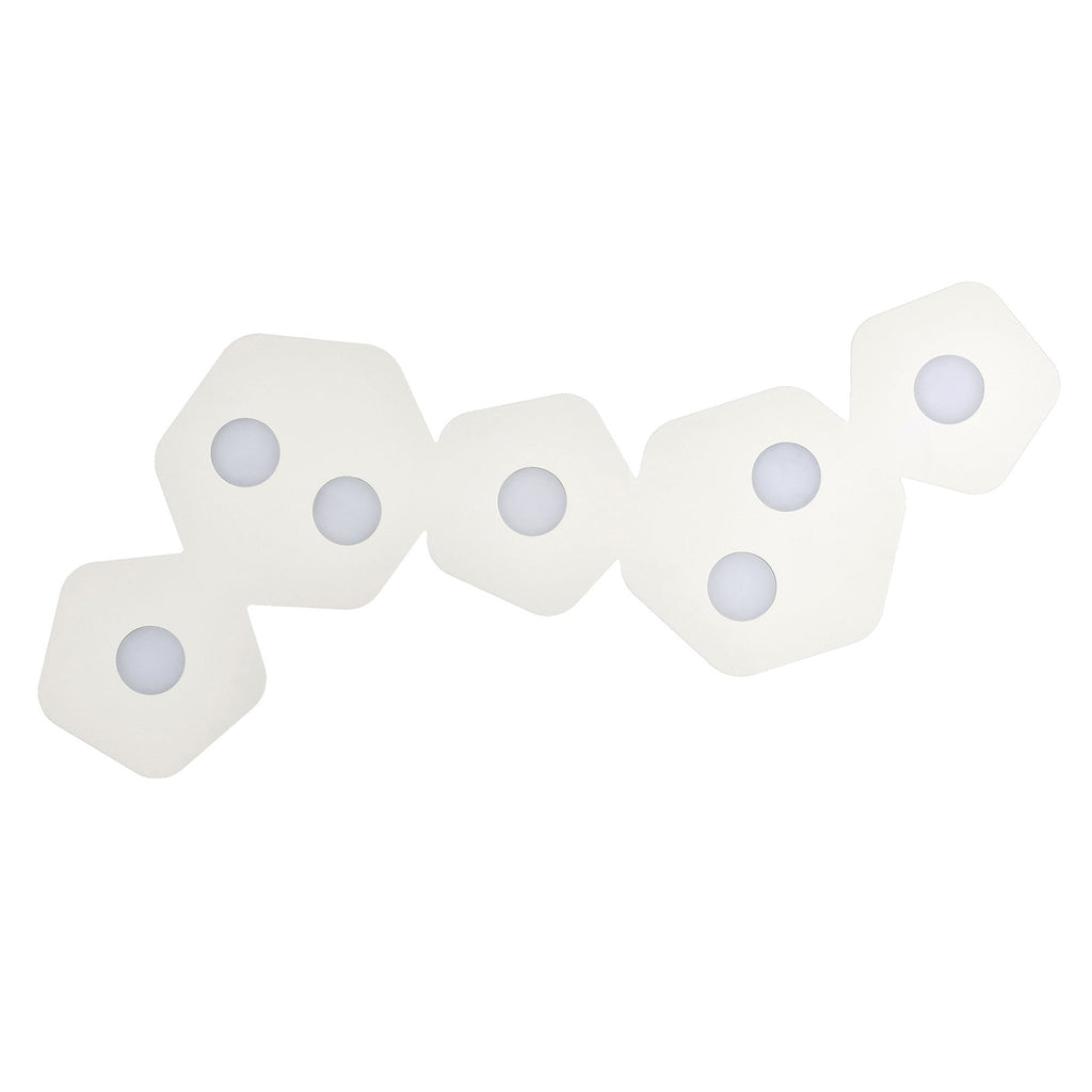 M6640 Area Linear Ceiling 7 Light Sand White