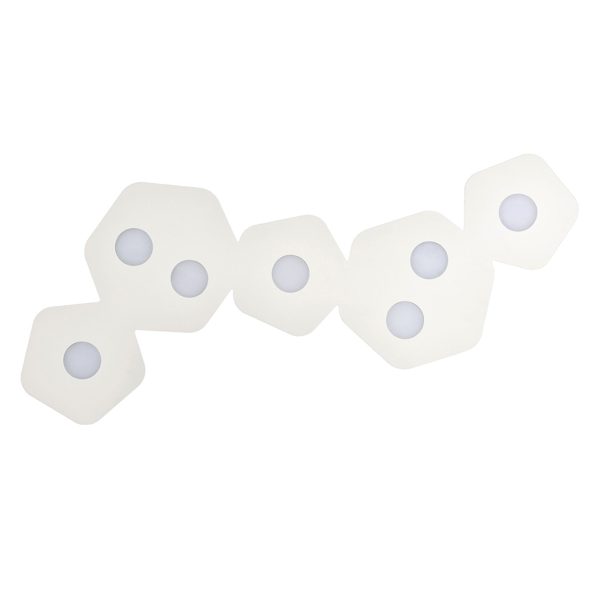 M6640 Area Linear Ceiling 7 Light Sand White