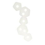 M6640 Area Linear Ceiling 7 Light Sand White