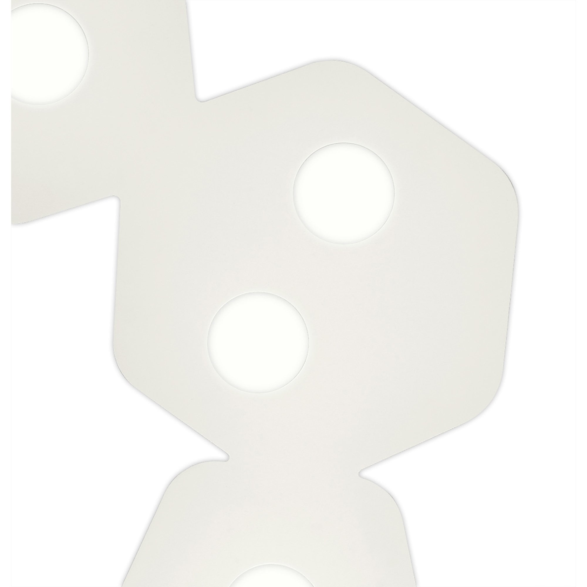 M6640 Area Linear Ceiling 7 Light Sand White