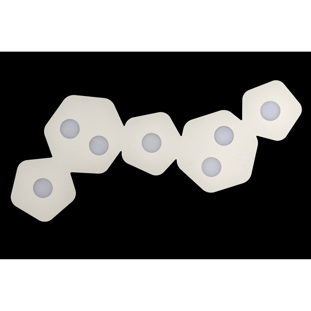 M6640 Area Linear Ceiling 7 Light Sand White