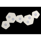 M6640 Area Linear Ceiling 7 Light Sand White