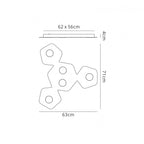 M6641 Area Ceiling 5 Light Sand White