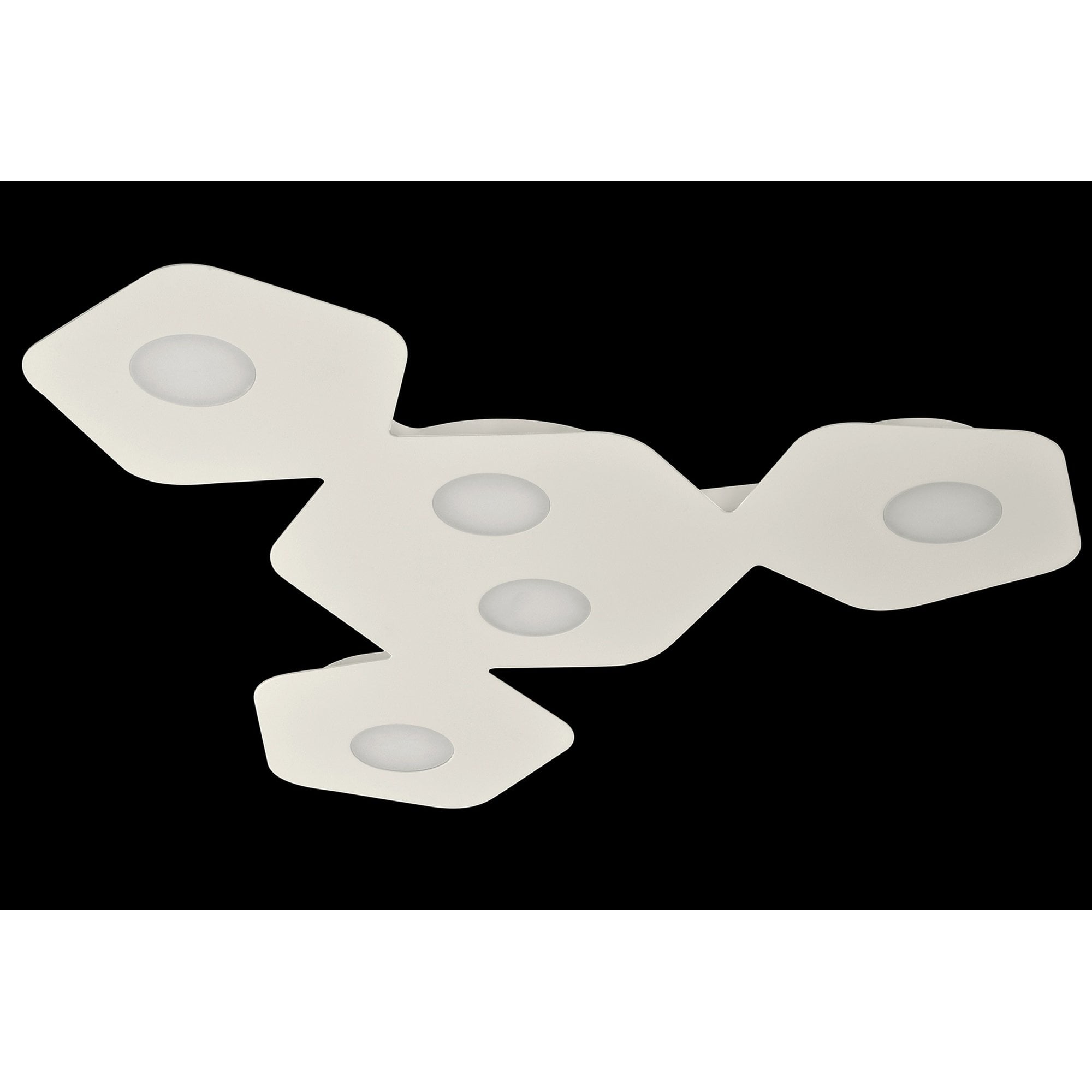 M6641 Area Ceiling 5 Light Sand White