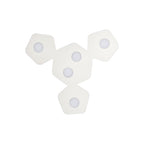 M6641 Area Ceiling 5 Light Sand White