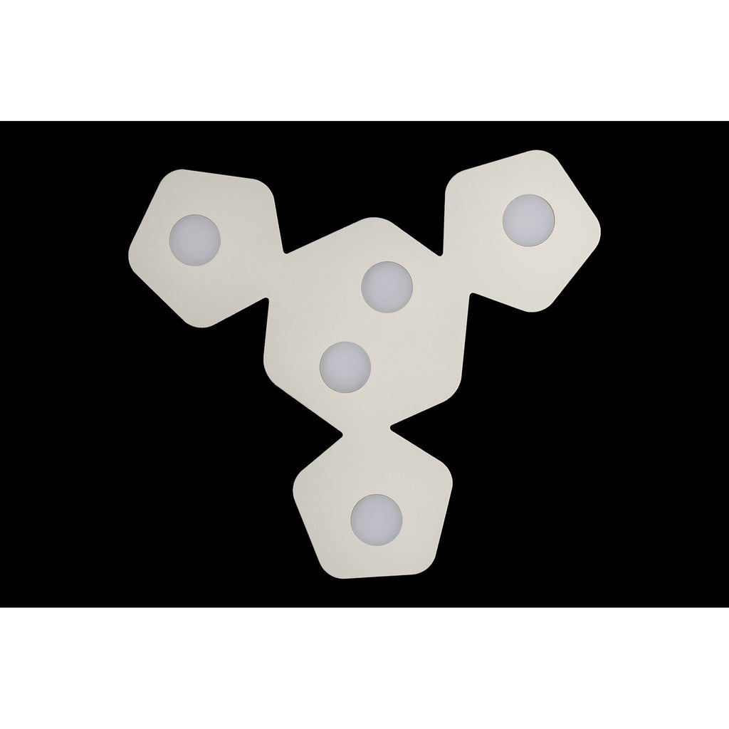 M6641 Area Ceiling 5 Light Sand White