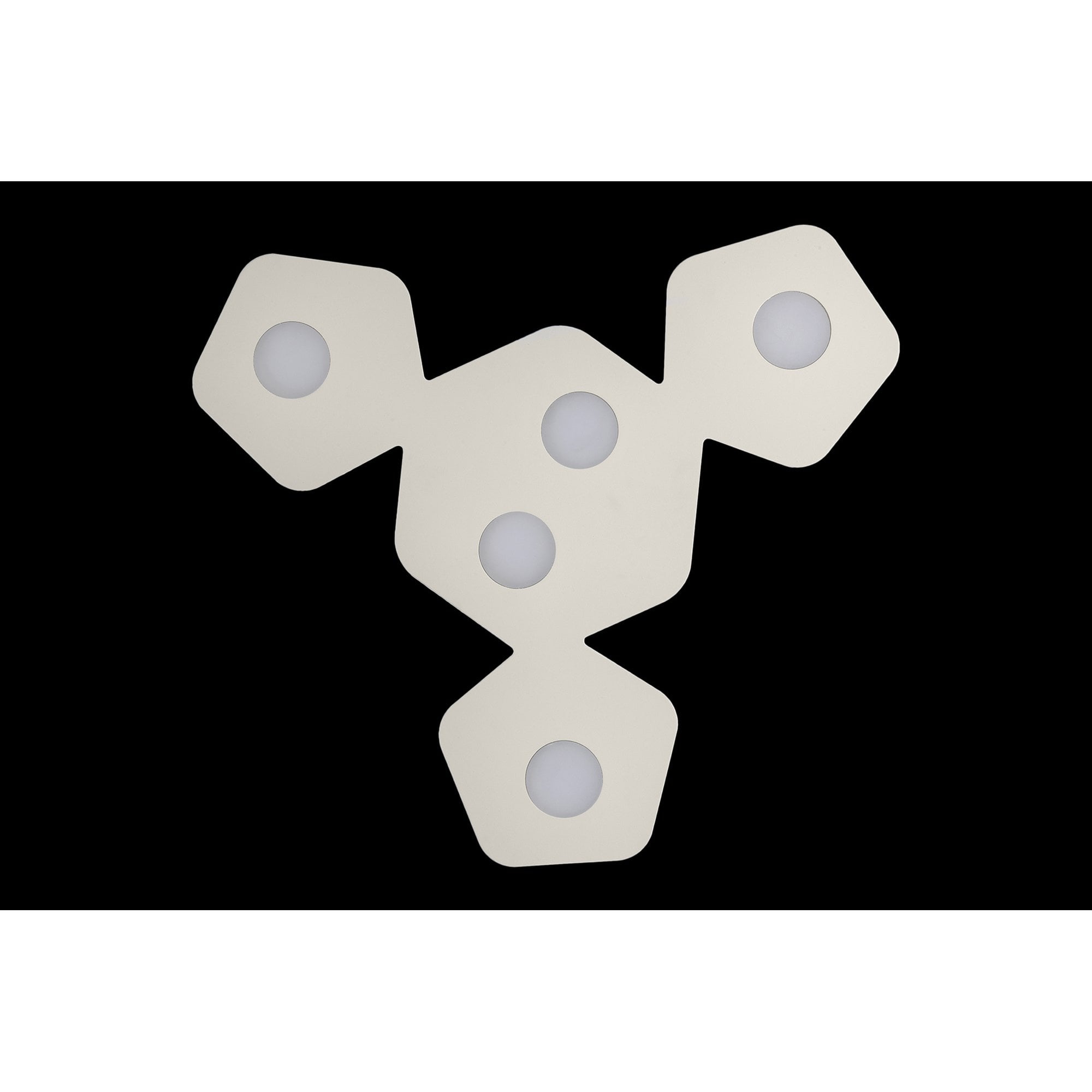 M6641 Area Ceiling 5 Light Sand White