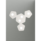 M6641 Area Ceiling 5 Light Sand White
