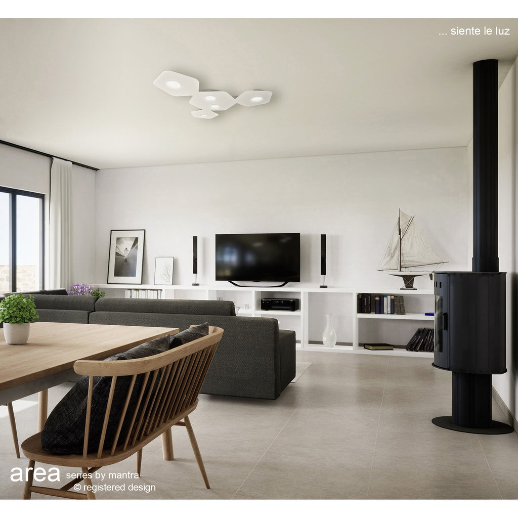 M6643 Area Ceiling 2 Light Sand White