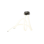 M6792 Armonia Semi Flush Spiral Dimmable 60W LED Titanium/Frosted Acrylic
