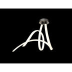 M6792 Armonia Semi Flush Spiral Dimmable 60W LED Titanium/Frosted Acrylic
