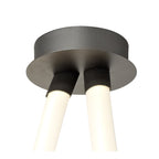 M6792 Armonia Semi Flush Spiral Dimmable 60W LED Titanium/Frosted Acrylic