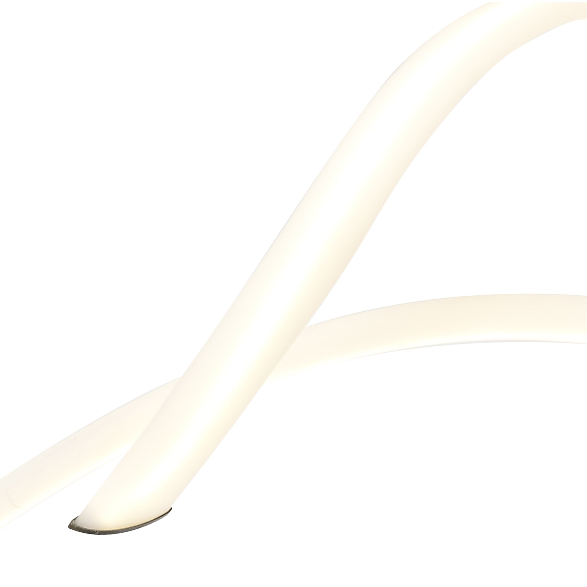 M6792 Armonia Semi Flush Spiral Dimmable 60W LED Titanium/Frosted Acrylic