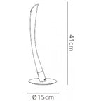 M6729 Armonia 1 Light Table Lamp 10W LED Polished Chrome/Frosted Acrylic