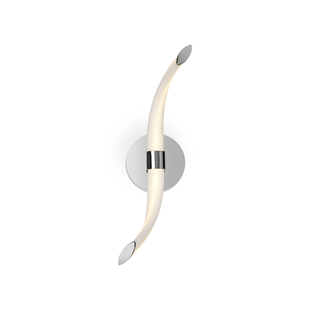 M6727 Armonia Wall Lamp Wave 12W LED Polished Chrome/Frosted Acrylic
