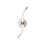 M6727 Armonia Wall Lamp Wave 12W LED Polished Chrome/Frosted Acrylic