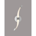 M6727 Armonia Wall Lamp Wave 12W LED Polished Chrome/Frosted Acrylic