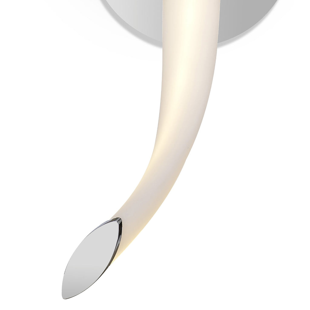 M6727 Armonia Wall Lamp Wave 12W LED Polished Chrome/Frosted Acrylic