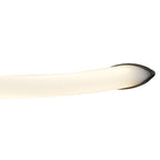 M6793 Armonia Semi Flush Bow Dimmable 50W LED Titanium Frosted Acrylic