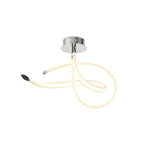 M6731 Armonia Semi Flush Curl 40W LED Polished Chrome/Frosted Acrylic